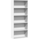 Furnova Knjižna omara bela 80x30x189 cm inženirski les, (21933572) | Shoptok.si