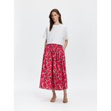 Reserved Midi suknja s cvjetnim uzorkom - ružičasta | shoptok.hr