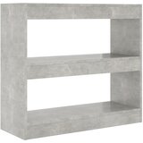 Maison Chic Knjižna omara - Knjižni regal betonsko siva 80x30x72 cm, (21723483) Cene