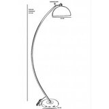 Opviq podna lampa hilal eskitme lambader retro 3 534LUN4192