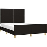  Okvir za krevet bez madraca crni 140 x 190 cm od tkanine | shoptok.hr