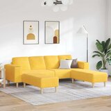  Tkaninska sofa Svijetlo žuta Baršunasta tkanina Cijene