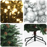  Umjetno božićno drvce s kuglicom 120 cm 150 LED lampica | shoptok.hr