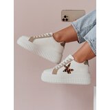 DStreet Sneakersy damskie na platformie STARPAN beżowe | Shoptok.si