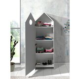 Vipack Bela/svetlo siva odprta otroška garderobna omara 115x171,5 cm CASAMI – | Shoptok.si