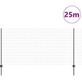 Euro ograda s postom 25 x 1,2 m Čelik premazan PVC-om Siva | Eponuda.com