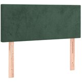 vidaXL Box spring postelja z vzmetnico temno zelen 120x190 cm žamet | Shoptok.si