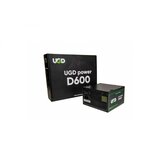 UGD napajanje D600 600W power 12cm fan, 20+4pin, 4+4pin, 3xSATA, 1xIDE, 2x6+2pin black