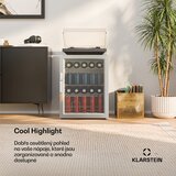 Klarstein Hladnjak za pića Beersafe sa staklenim vratima | 64 x 48 cm | 60 litara | 85 W | Srebrno/bijela | shoptok.hr