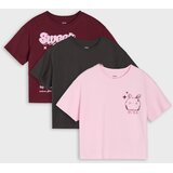 Sinsay Oversize pamučne majice s printom 3 pack | shoptok.hr
