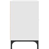 vidaXL Nočna omarica s predalom Bela 49 x 36 x 61 cm Konstruiran les | Shoptok.si