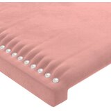  LED uzglavlje ružičasto 83x16x118/128 cm baršunasto | shoptok.hr