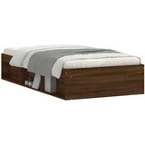  Kreveta boja smeđeg hrasta 90 x 200 cm | shoptok.hr