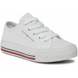 Tommy Hilfiger Modne superge Low Cut Lace-Up Sneaker T3A9-33185-1687 M Bela