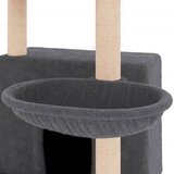  Penjalica za mačke sa stupovima za grebanje tamnosiva 132 cm | shoptok.hr
