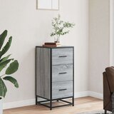 vidaXL Komoda boja hrasta sonome 35,5x35x76 cm konstruirano drvo metal | shoptok.hr