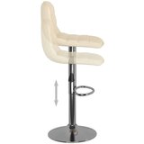 vidaXL Barski stolčki 2 kosa krem blago, (20967877) | Shoptok.si