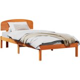  Krevetna konstrukcija s uzglavljem Vosak smeđa 90 x 200 cm | Eponuda.com