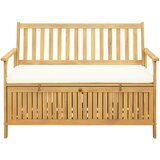  Klupa za pohranu s jastukom s pohranom 120 x 63 x 84 cm | shoptok.hr