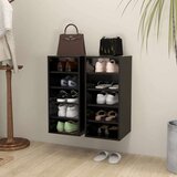 vidaXL ormarići za cipele 2 kom crni 31,5 x 35 x 70 cm od iverice Cijene