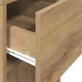 vidaXL Tower stalak za računalo s ladicom boja hrasta 30x44x74 cm | shoptok.hr