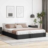 Otomanski krevet s pohranom Crna 180 x 200 cm Lažna koža | shoptok.hr