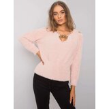 RUE PARIS Sweater-LC-SW-7033.27X-Light Pink Cene