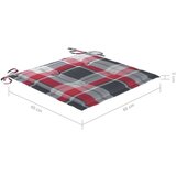  Zložljivi vrtni stoli z blazinami 4 kosi trdna tikovina | Shoptok.si