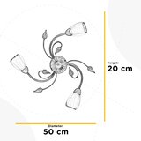 Lesnina XXXL STROPNA SVETILKA 4716 LILIANA 50/20 cm | Shoptok.si