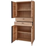 MID.YOU ARHIVSKA OMARA črna, barve jesena, hrast artisan | Shoptok.si