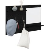 vidaXL Vješalica za kapute na zidu Crni hrast 90 x 10 x 50 cm | shoptok.hr