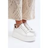 CheBello Leather Women's Sneakers with Bracelet 4406 White | shoptok.hr