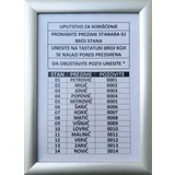 Tehtel Ram za spisak stanara A5 aluklik ( 0927 )
