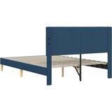 Okvir za krevet s uzglavljem Plava 120 x 200 cm Tkanina - Plava 120 x 200 cm | shoptok.hr