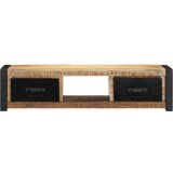 vidaXL TV omarica 100x30x25 cm Masivni neobdelan les Mango | Shoptok.si