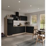 Flex-Well Kotna Kuhinja Capri, Črna, Hrast | Shoptok.si