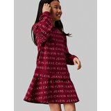 Calvin Klein Jeans Obleka bordo / bela | Shoptok.si