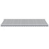 Tenda na ručno uvlačenje antracit i bijela 600 x 350 cm | shoptok.hr