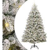 vidaXL Umjetno božićno drvce Zelena i bijela 270 cm PVC i metal | shoptok.hr