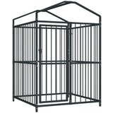 vidaXL Vanjski kavez za pse s krovom 120 x 120 x 150 cm | shoptok.hr