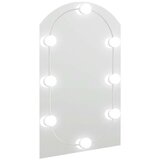 Maison Chic Ogledalo - Zrcalo - Kozmetično ogledalo z LED lučkami 60x40 cm stekleno z lokom, (21697669) | Shoptok.si