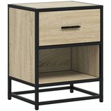 vidaXL Nočna omarica sonoma hrast 40x31x50 cm inženirski les | Shoptok.si