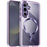 AVIZAR Ohišje MagSafe za Samsung S24 Plus in S25 Plus Crystal Back Color, Vijolična, (5000015735) | Shoptok.si