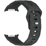 INF Združljiv s Samsung Galaxy Watch8/Watch8 Classic silikonski pašček z nogometno teksturo DarkGrey, (5000079398) | Shoptok.si