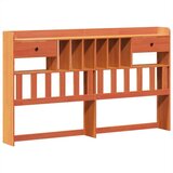  Krevet s regalom za knjige bez madraca 200x200 cm od borovine | shoptok.hr