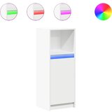 Maison Chic Komoda - Predalnik z LED bela 38x34x100 cm inženirski les, (21721897) Cene