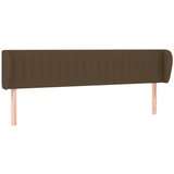 Maison Chic vzglavna omarica - nočna omarica - posteljna omarica z ušesi temno rjavo 183x23x78/88 cm blago, (21708284) Cene