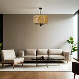 Opviq bambu 02 abajurlu 3 Lü Sarkıt avize oakblack chandelier Cene
