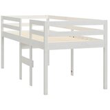  Visoki krevet bijeli 90 x 200 cm od masivne borovine | shoptok.hr