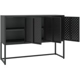  Komoda crna 105 x 35 x 75 cm čelična | shoptok.hr